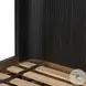 Fletcher Distressed Black Oak King Platform Bed