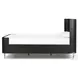 Fletcher Distressed Black Oak King Platform Bed