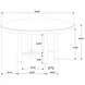 Arini Sand Wash 60" Round Dining Table