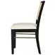 Arini Black Rattan Cane Dining Side Chair Set of 2