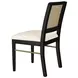 Arini Black Rattan Cane Dining Side Chair Set of 2