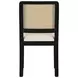 Arini Black Rattan Cane Dining Side Chair Set of 2