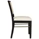 Arini Black Rattan Cane Dining Side Chair Set of 2
