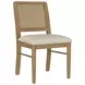 Arini Sand Wash Rattan Cane Dining Side Chair Set of 2