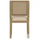 Arini Sand Wash Rattan Cane Dining Side Chair Set of 2