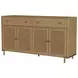 Arini Sand Wash 2 Drawer Cane Door Sideboard Server