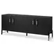 Rosedale Ebony Oak Veneer 4 Door Sideboard