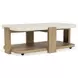 Sanibel Pale Oak and White Rectangular Cocktail Table