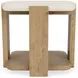 Sanibel Pale Oak and White Rectangular End Table