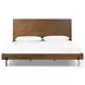 Eaton Amber Oak Resin King Upholstered Bed