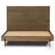 Eaton Amber Oak Resin King Upholstered Bed