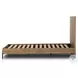 Eaton Amber Oak Resin King Upholstered Bed