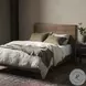 Eaton Amber Oak Resin Upholstered Bedroom Set