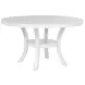Judd Pearl White 54" Round Dining Table