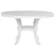 Judd Pearl White 54" Round Dining Table