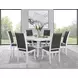 Judd Pearl White 54" Round Dining Table