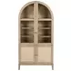 Kailani Beige Oak Vitrine Cabinet