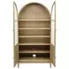 Kailani Beige Oak Vitrine Cabinet