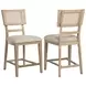 Kailani Beige Oak Counter Height Stool Set Of 2