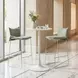 Pola Green Upholstered Bar Stool