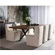 Marbella Piccolo Prosecco Performance Fabric Upholstered Wheeled Dining Chair
