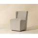 Marbella Piccolo Prosecco Performance Fabric Upholstered Wheeled Dining Chair