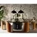 Opaline Meg Taupe and Meg Gold Upholstered Swivel Dining Chair