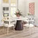 Equinox Oyster Gray Upholstered Dining Chair Set of 2