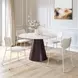 Zeal Light Gray and Taupe Upholstered Dining Chair Set of 4