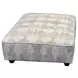 Kittery Dove Beige and Off White Upholstered Square Cocktail Ottoman