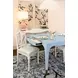 Lacey Light Blue Square Game Table with 2 Drawers