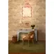 Rafferty White Linen Performance Fabric Dining Chair With Matte Burl Wood Frame