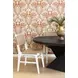 Monroe Matte White Lacquer Rattan Wrapped Dining Chair