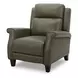Raleigh York Mushroom Leather Pushback Recliner