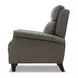Raleigh York Mushroom Leather Pushback Recliner