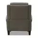 Raleigh York Mushroom Leather Pushback Recliner
