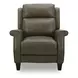 Raleigh York Mushroom Leather Pushback Recliner
