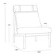 Aralyn Copenhagen Cappuccino Upholstered Lounge Chair