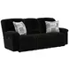 Comet Black Lay Flat Reclining Living Room Set