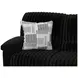 Comet Black 85" Lay Flat Reclining Sofa