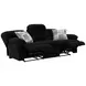 Comet Black 85" Lay Flat Reclining Sofa
