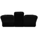 Comet Black 85" Lay Flat Reclining Sofa