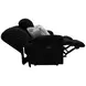 Comet Black 85" Lay Flat Reclining Sofa