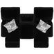 Comet Black 85" Lay Flat Reclining Sofa