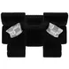 Comet Black 85" Lay Flat Reclining Sofa