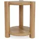 Taos Toasted Hemlock Round Chairside Table