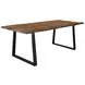 Ditman Grey Sheesham and Black Dining Table