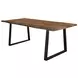 Ditman Grey Sheesham and Black Dining Table