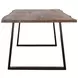 Ditman Grey Sheesham and Black Dining Table