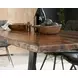 Ditman Grey Sheesham and Black Dining Table